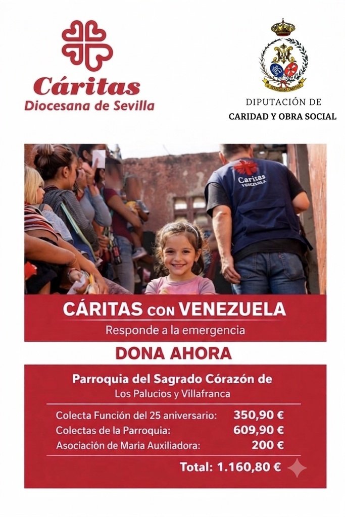 COLECTA CARITAS – TERREMOTOS VENEZUELA